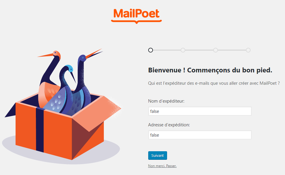 mailpoet configuration