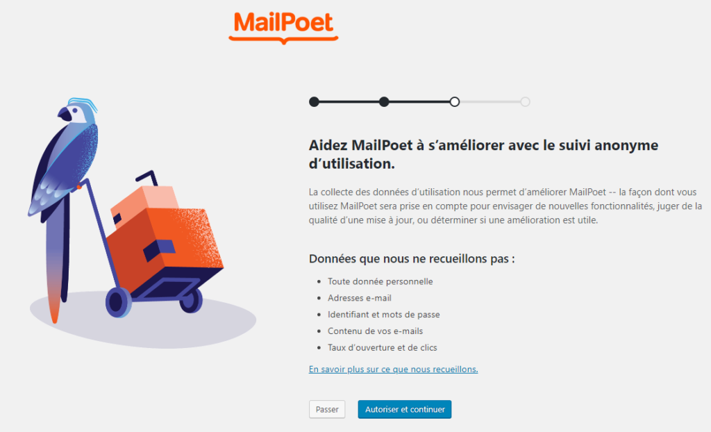 mailpoet config