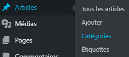 articles catégories