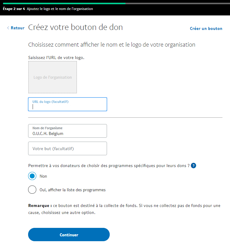 créer bouton Paypal Don 2